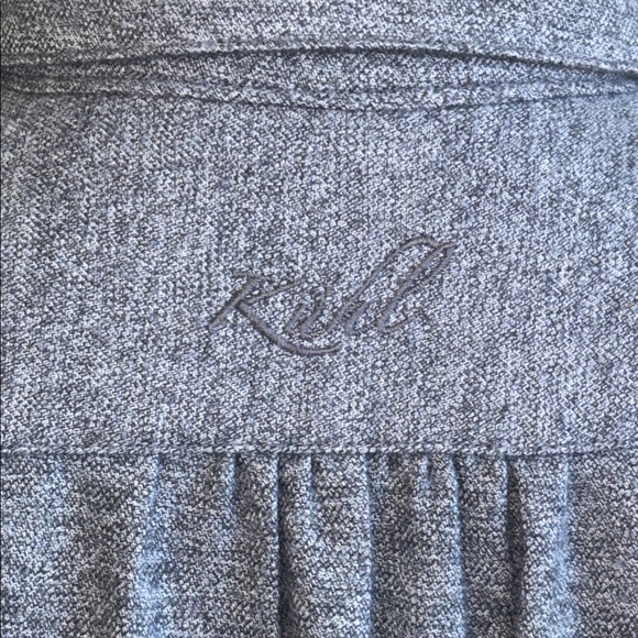 KUHL Kamila Gray Flannel Button Up Shirt Women’s Size Small - Picture 5 of 13